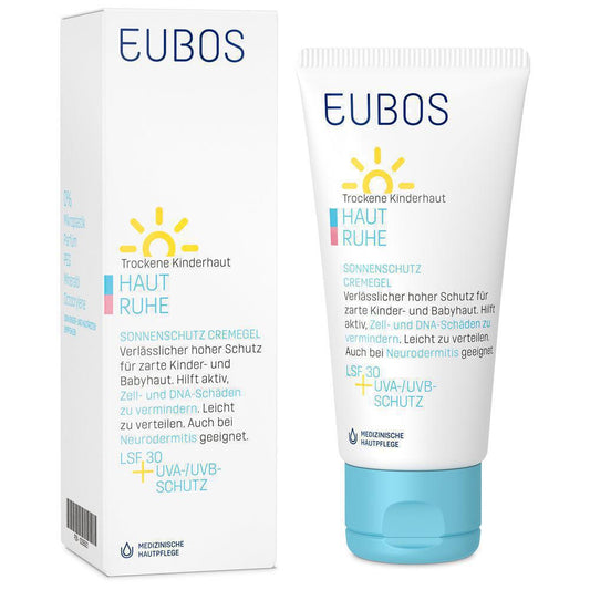 Eubos 嬰兒和兒童防曬霜凝膠 SPF30 + UVA 50 毫升