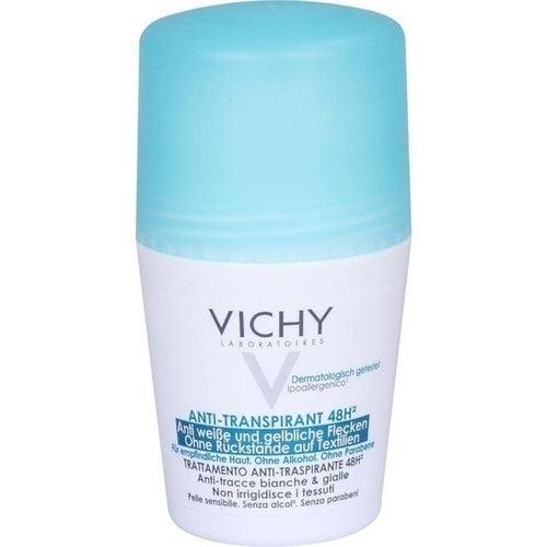 Vichy Deodorant No Marks Roll-On 48hr Anti-Perpirant 50 ml is a Deodorant