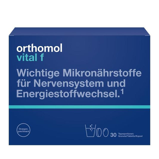 Orthomol Vital F Granules/Tab/Cap Orange - Women Supplement  30days