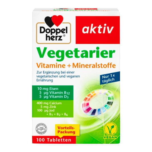 Doppelherz 素食 Mitamins + 礦物質 100 片 - VicNic.com