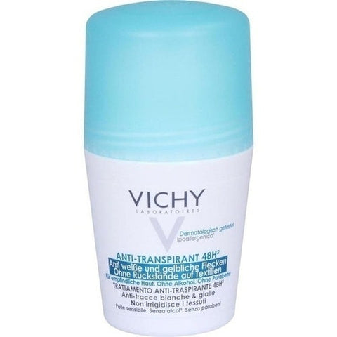 Vichy Deodorant No Marks Roll-On 48hr Anti-Perpirant 50 ml is a Deodorant