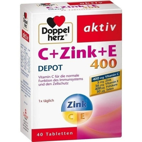 Queisser Pharma Gmbh & Co. Kg Doppelherz C + Zinc + E Release Tablet 40 pcs