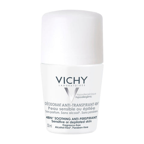 Vichy 48hr Soothing Anti-Perspirant Sensitive Or Depilated Skin 50 ml