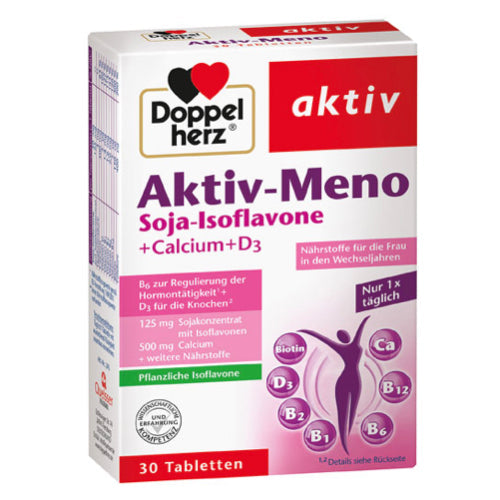 Doppelherz Menopause Active Soy Isoflavones, Calcium & D3 30 cap