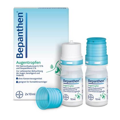 Bepanthen 眼 Drops 2 x 10 ml