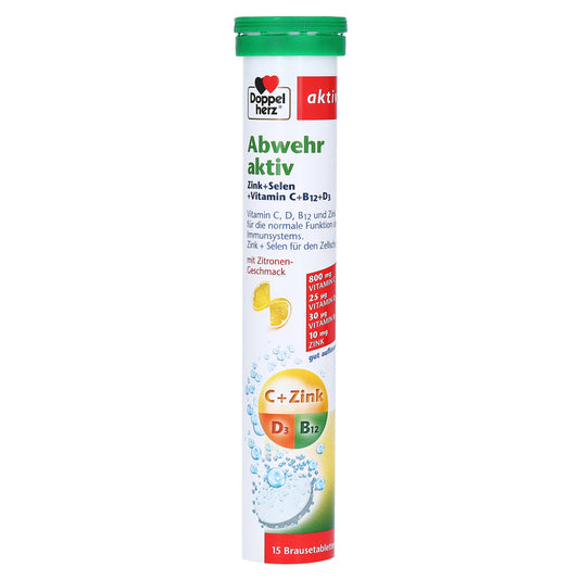 Doppelherz Defence Active Zinc+Selenium+Vitamin C+B12+D3 Effervescent Tablets 15 pcs
